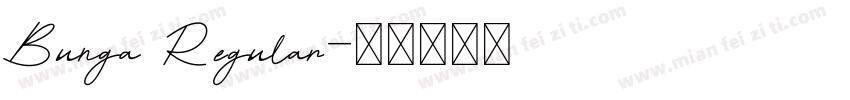 Bunga Regular字体转换